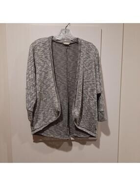 AEROPOSTALE Women's Gray Long Sleeve Open Cardigan Sweater M